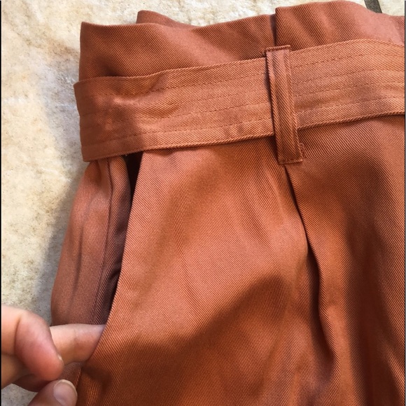 Forever 21 Coral Paper Bag Shorts Size M - Picture 6 of 7